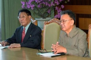 Kang Sok Su and President Kim Jong Il in 2009. Kim died in December 2011. 