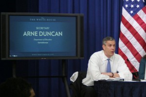 Duncan understands that the countries that perform best in standardized testing draw their teaching staffs from the best and brightest students entering colleges and universities.