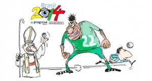 (6-25-14) We are about to finish the first stage. If Argentina finds a team like Germany the organization will have to change the net in the goal every 10 minutes.