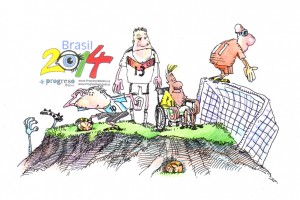 (7/7/14) – Four are left. Brazil is now without Neymar and a suspended Thiago Silva. The depleted Brazilians face Germany today with all gears running. In the other game scheduled for tomorrow we have Argentina’s Lionel Messi at the top of his game, but the South American team will be without the services of DiMaria. The Netherlands, with its constant pressure and shots at the goal, looks like favorites to take out the Argentineans. Who will come out victors? A classic European vs. Latin America matchup.