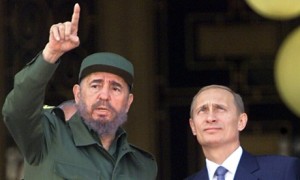 Fidel and Putin in 2000.