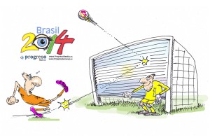 (7-9-14) – Argentina celebrated its independence day swatting away goals and leaving Netherland behind. In a very tight match without goals, Sergio Romero, the Argentine goalie, made two incredible stops and carried his team to the final match against Germany. It had been 24 years since an Argentine team had reached the finals. 