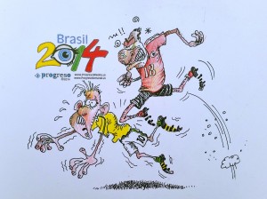 (7-4-14) - Brazil beat Colombia on the 4th of July but not before losing its striker and MVP, Neymar, with a knee to the back by Colombia's Juan Zuniga. Some are calling the shot dirty. It's not for us to decide. 