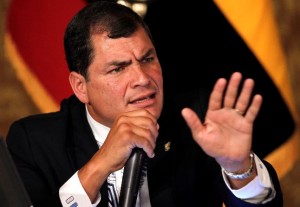 "Far as I know, Latin America is not part of the European Union -- not yet, anyway," said President Rafael Correa of Ecuador.