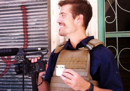 James Foley in Aleppo, Syria, in July 2012, four months before he was abducted.(Photo: Nicole Tung)