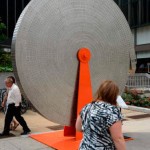 The sculpture 'Metropolitan Life Insurance', Four Gateway Center, near Liberty Ave. & Stanwix St. Wednesday Aug. 27, 2014 by artist Alexandre Arrechea.