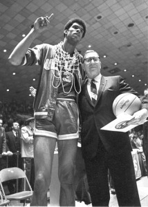 Kareem with his UCLA coach John Wooden.