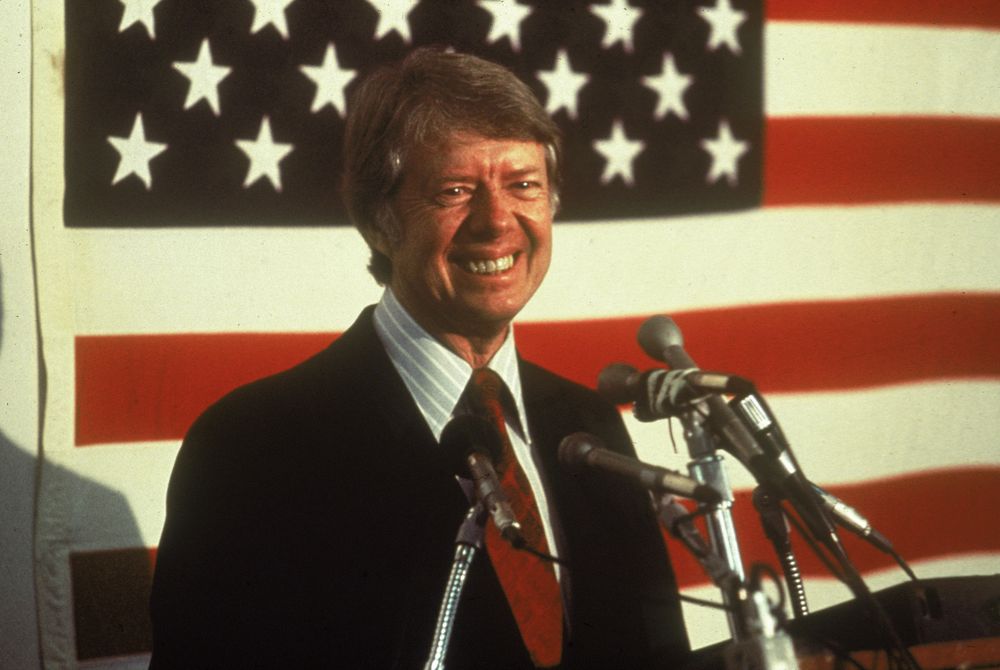 Jimmy Carter's win of the 1976 Democratic nomination at first seemed to herald the beginning of a more open primary system. (Hulton Archive / Getty)