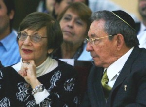 The Jews of Cuba number 2,000 people and enjoy complete freedom of worship. President Castro appears in a 2010 photo with Cuban Jewish leader Adela Dworin.