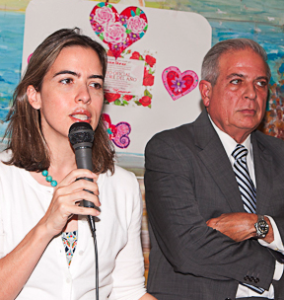 Raquel Regalado with her dad, Mayor Tomas Regalado.