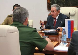 "Your country is our longtime friend, the symbol of freedom and independence in Latin America," Shoigu told Castro.