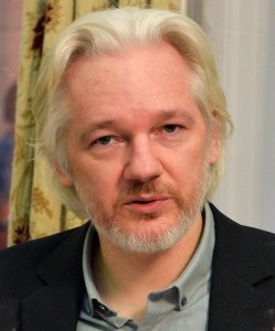 Julian Assange, leader of Wikileaks.