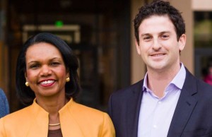 Jared Cohen seen here with then Secretary of State Condoleezza Rice.
