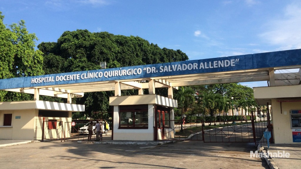 Hospital Salvador Allende in Havana where Burnett and her classmates study medicine. 