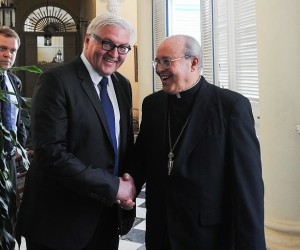 Steinmeier and Cardinal Jaime Ortega.
