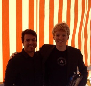 Yondainer Gutiérrez, AlaMesa creator together with Patrick Collison, Stripe CEO.