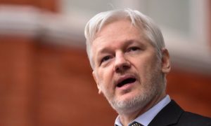 Julian Assange, the founder of Wikileaks.