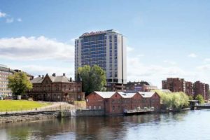 The Ilves Hotel in Tampere, where the Cuban volleyball team stayed and the sexual attack took place.